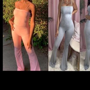 Women flare pants rompers